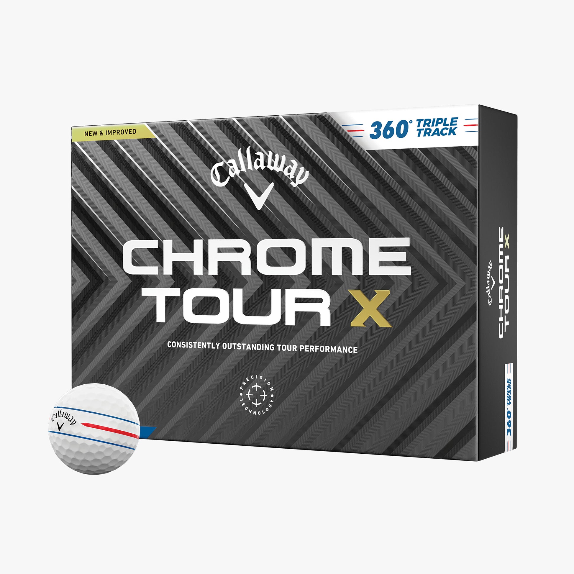 Callaway Chrome Tour X 360 Triple Track Golf Balls - 1GDP.HK